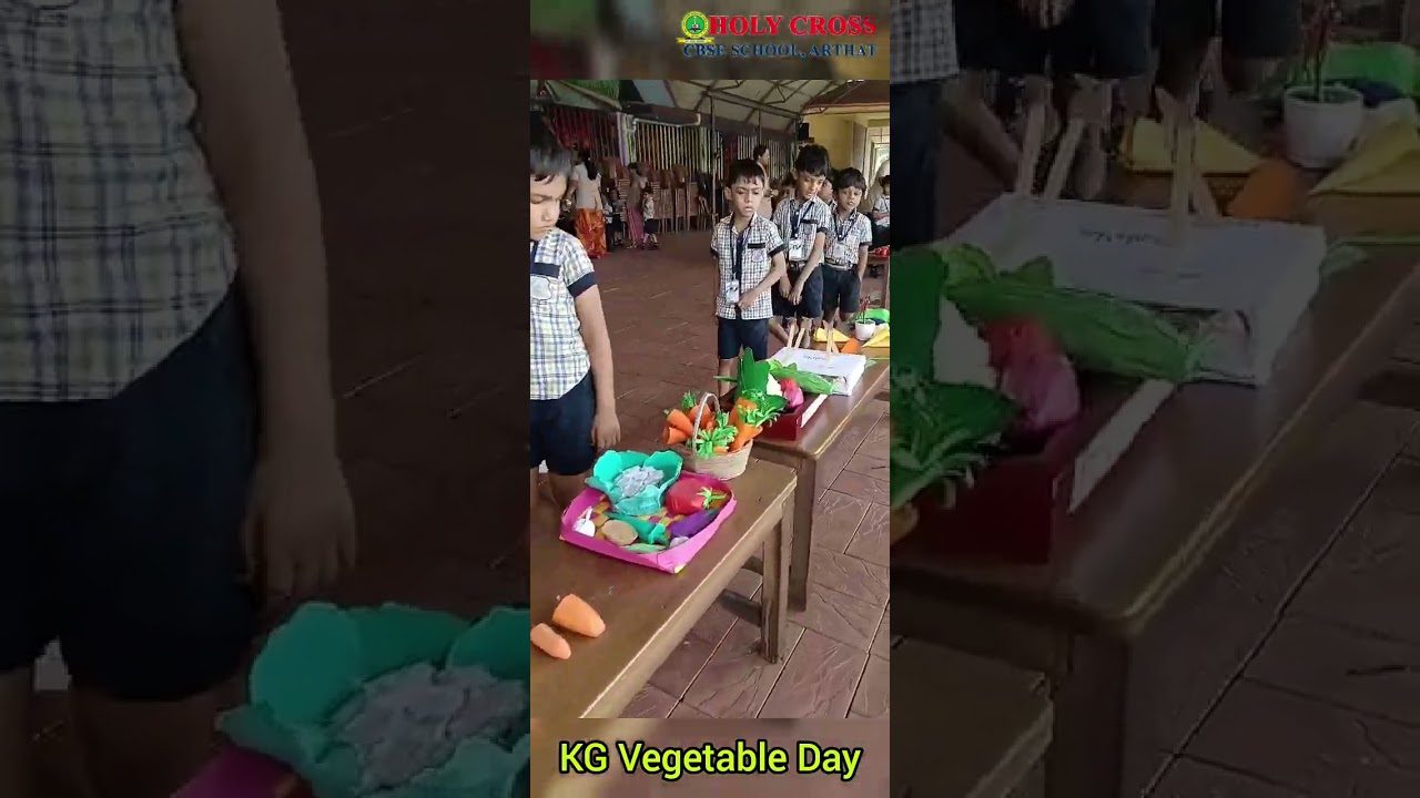 KG VEGETABLE DAY 2023. HOLY CROSS CBSE SCHOOL, ARTHAT