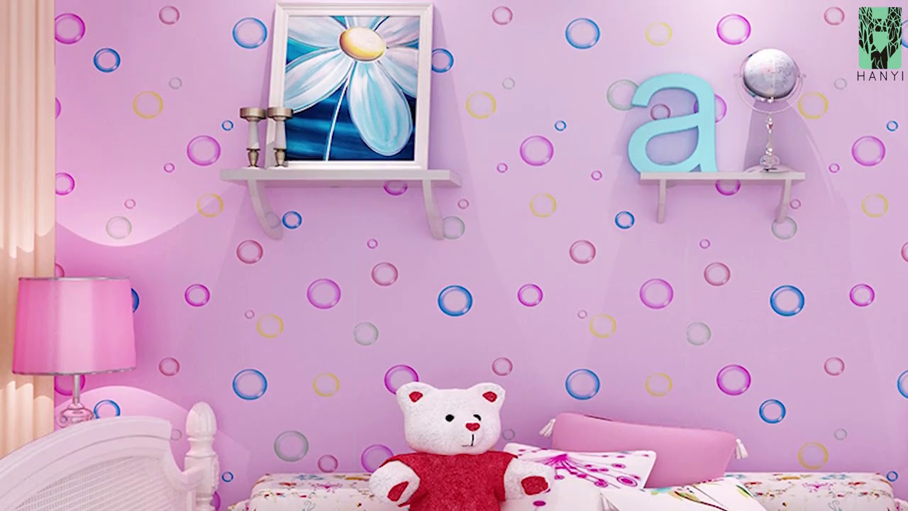 Diy kids room wallpaper