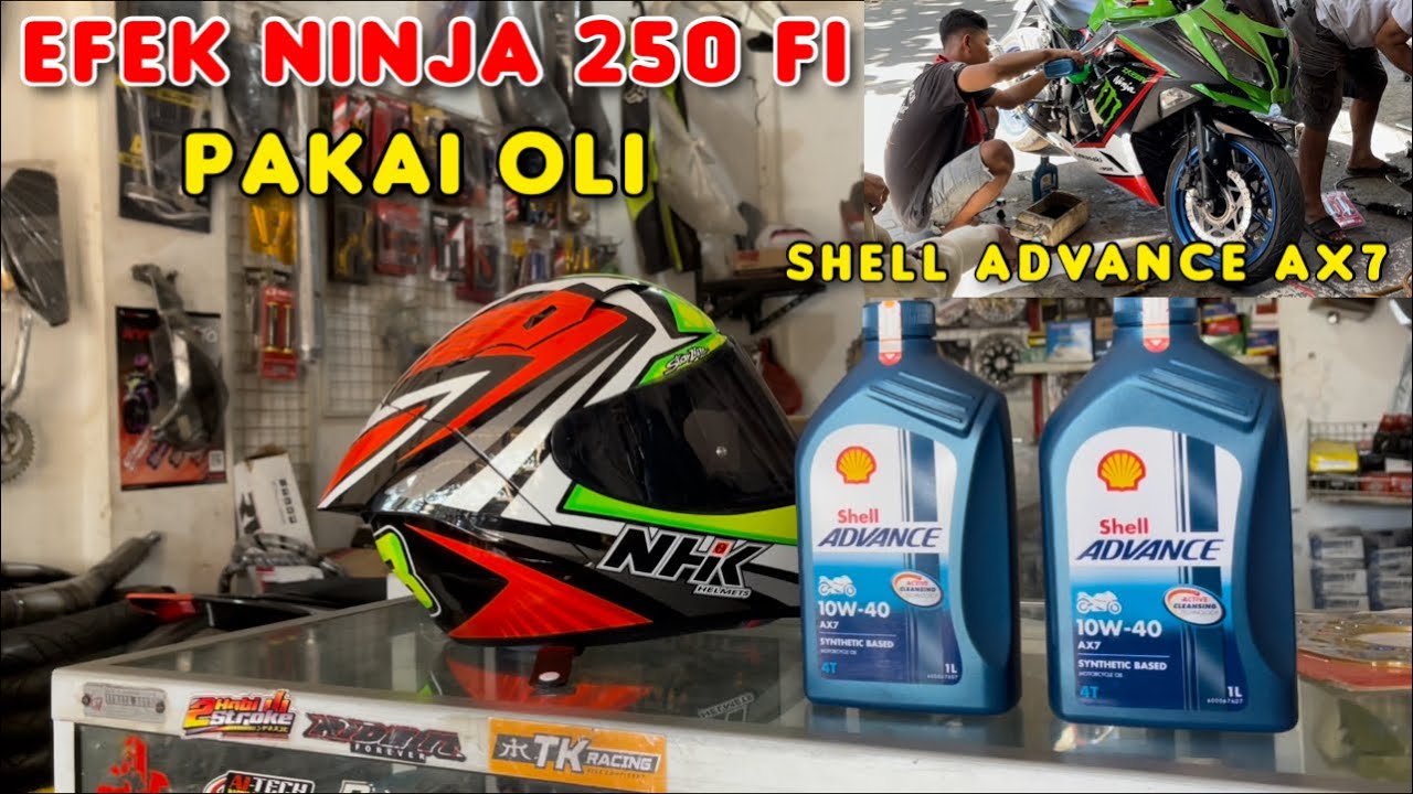 OLI MOTUL vs OLI SHELL ADVANCE🔥Untuk Ninja 250 FI