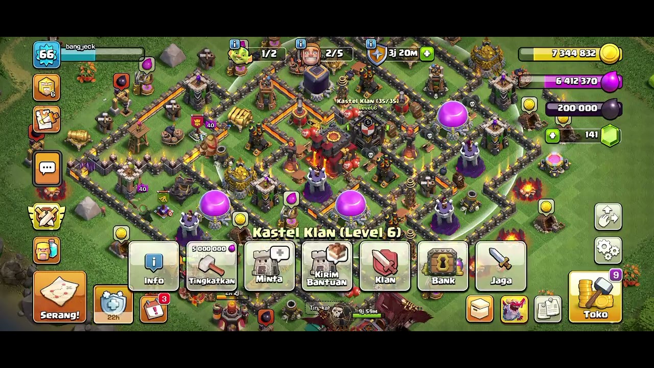Mode rank th 10 combo naga petir#nagapetir #clashofclans #th10 