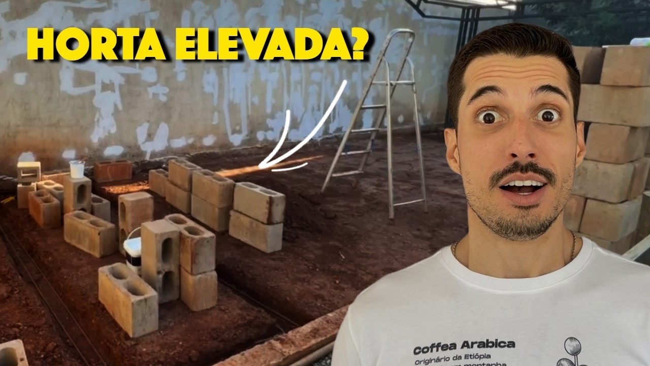 FIZEMOS UMA HORTA ELEVADA DO ZERO | Deu certo?