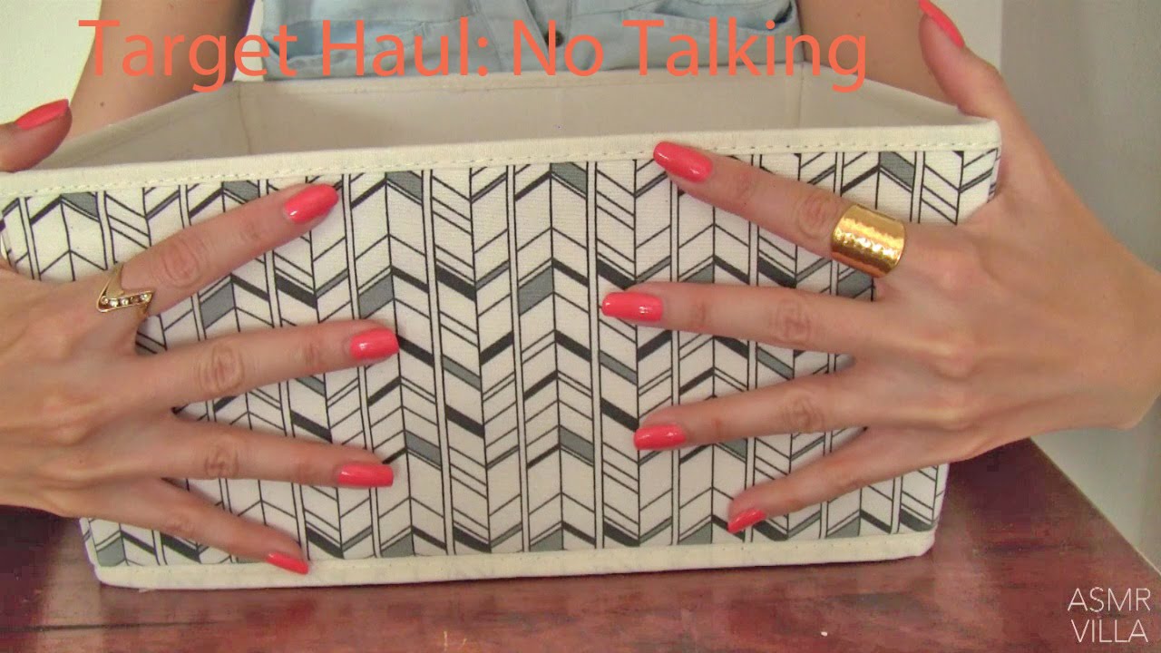 ASMR * Tapping & Scratching * Theme: Target Haul * Fast Tapping * No Talking * ASMRVilla