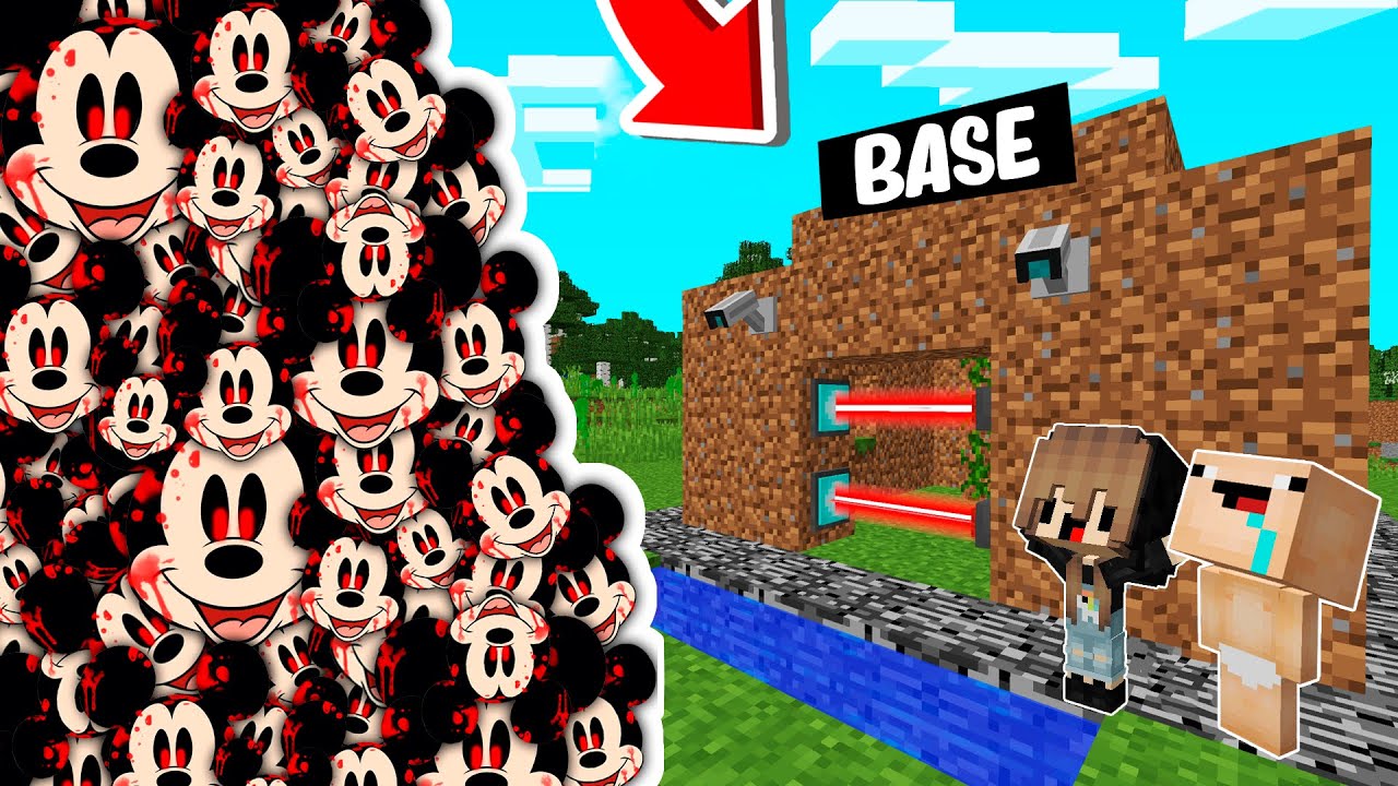RETO DE LA BASE VS 1000000 MICKEY MOUSE.EXE 😭😱 BASE BEBE NOOBSI Y BEBENOOB VS MICKEY MOUSE.EXE