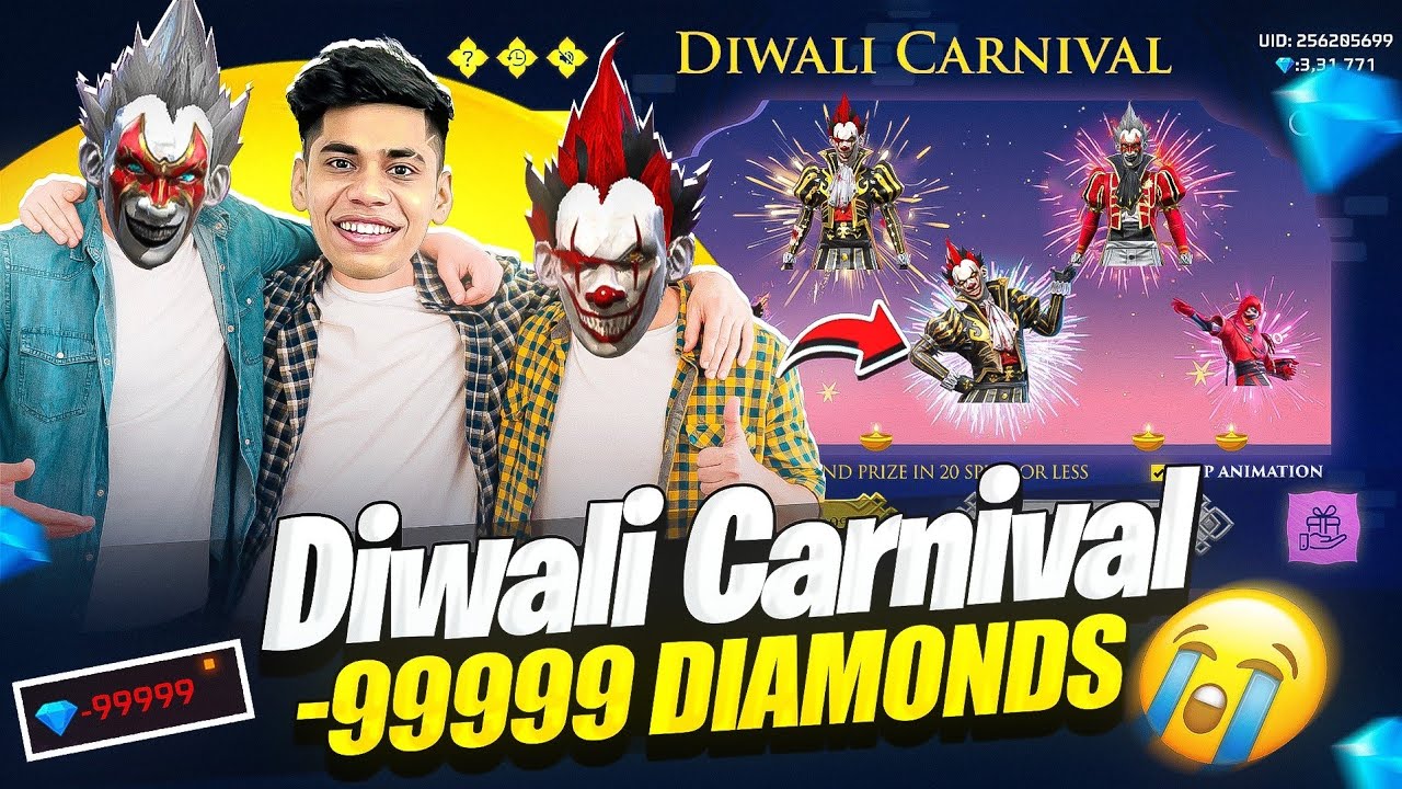 Don't Spin Diwali Carnival Event😭Golden & Red Joker in -99999 Diamonds😰!!