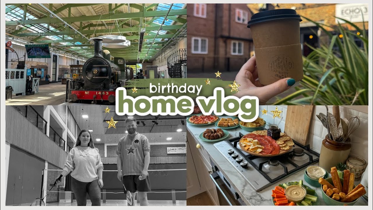 HOME VLOG 🧁🏸 ☕️James’ birthday, coffee, badminton, party + Sunday reset and TikTok shop/beauty haul