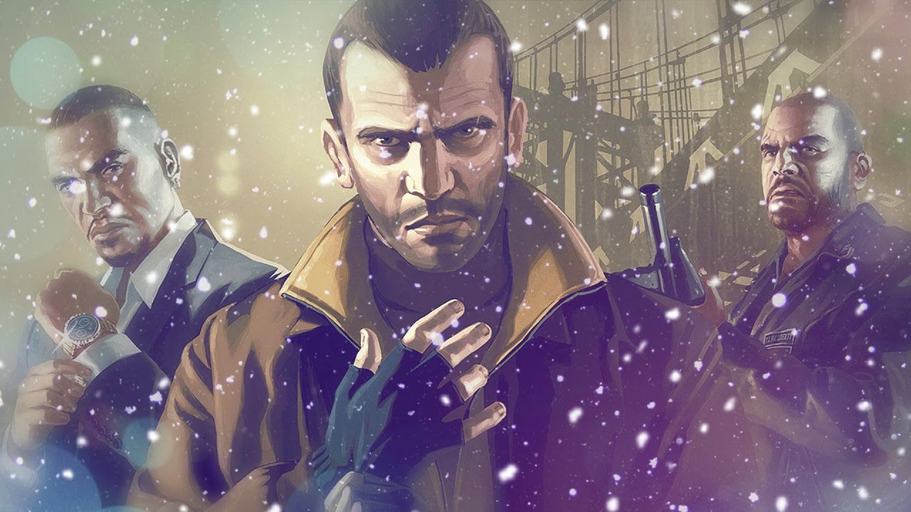 Playing Grand Theft Auto IV (Winter Season)