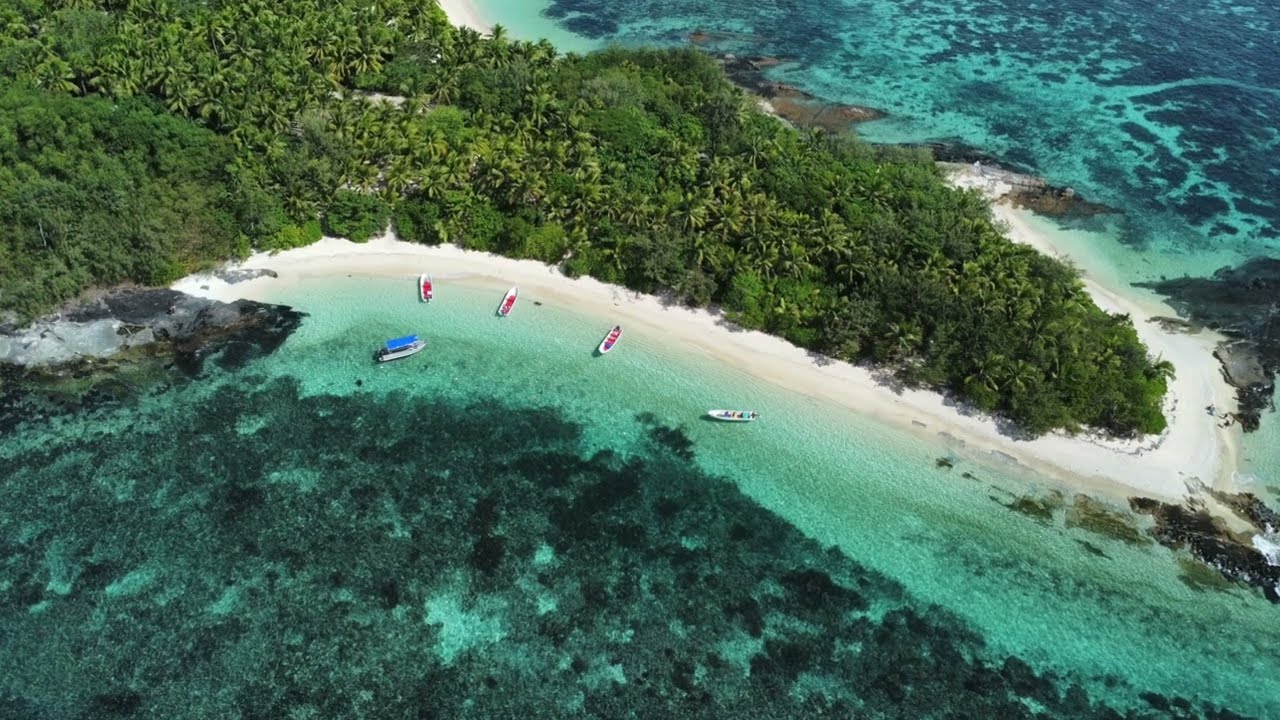 Barefoot Manta Island, Fiji | Tropical Paradise from Above