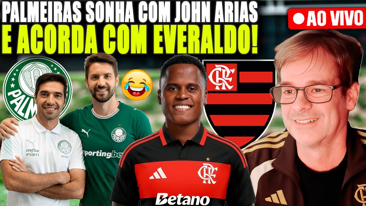 PALMEIRAS SONHA COM JOHN ARIAS E ACORDA COM EVERALDO DO FLUMINENSE! LIVE RAIZ! 📱
