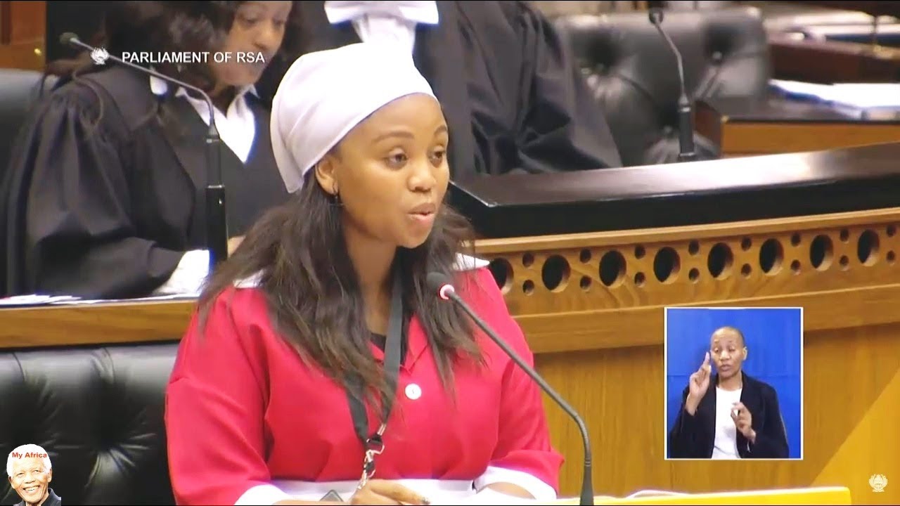 Maiden Speech Of New EFF MP Yoliswa Yako In Parliament