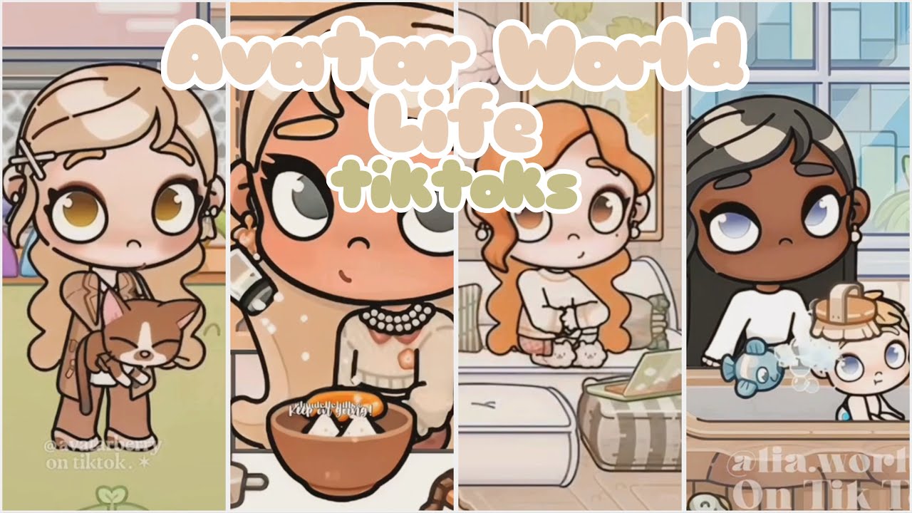 ⭐️50 minutes of Aesthetic Avatar World - routines, roleplay, cooking, and more! | Avatar World Game
