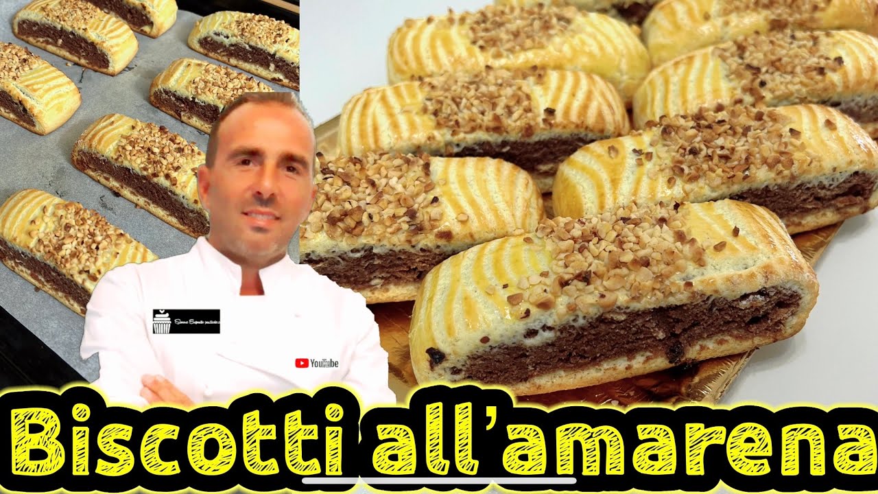 Biscotti all’amarena napoletani fatti a mano. Ricetta facile e veloce.