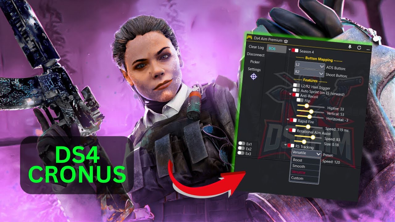 BROKEN SEASON 4 DS4 Windows & CRONUS Secret Settings -  MAX AIM ASSIST & ANTI-RECOIL