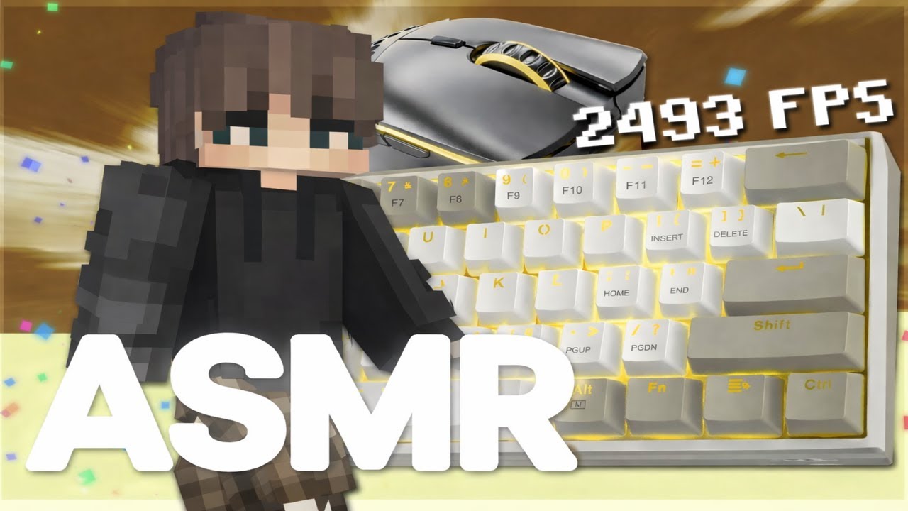 Thocky Keyboard + Mouse Sounds ASMR || Pikanetwork Bedwars