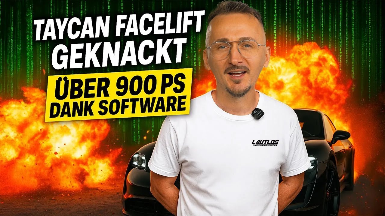 Porsche Taycan Facelift geknackt! mehr als 900 PS durch Software!
