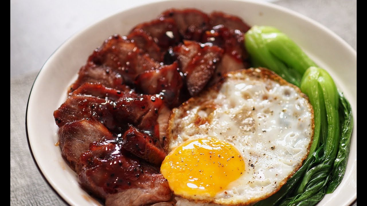 【10 hours】Hong Kong Style Honey Sauce BBQ Pork Rice