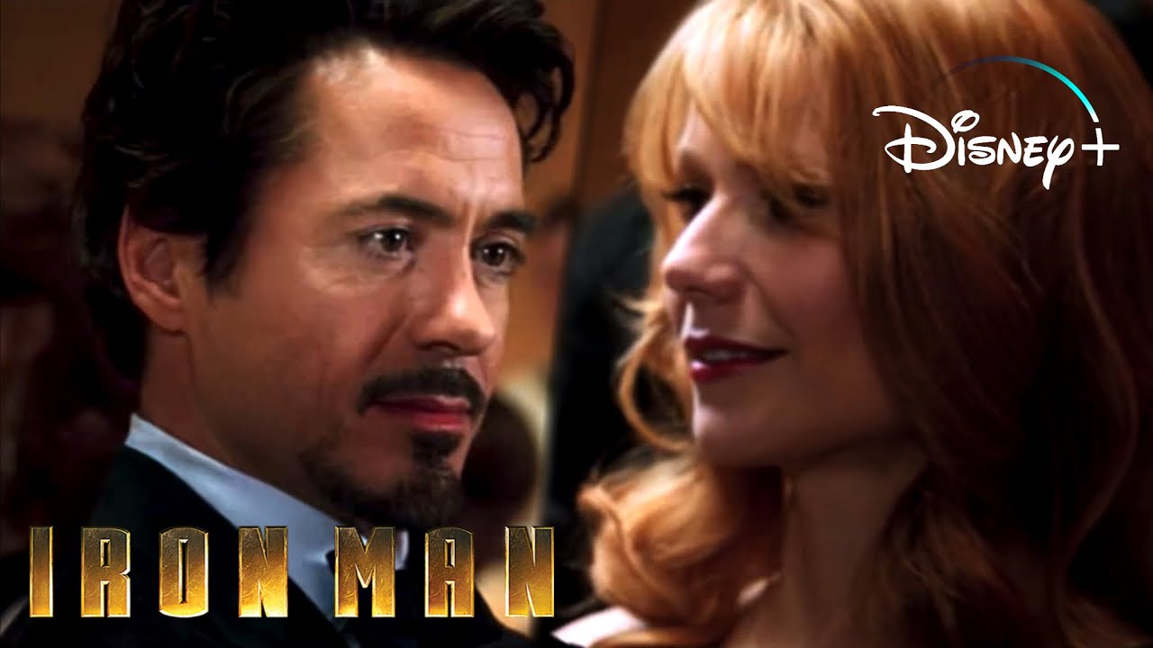 Iron-Man 1 | Tony Dances w/ Pepper Scene | Disney+ [2008]