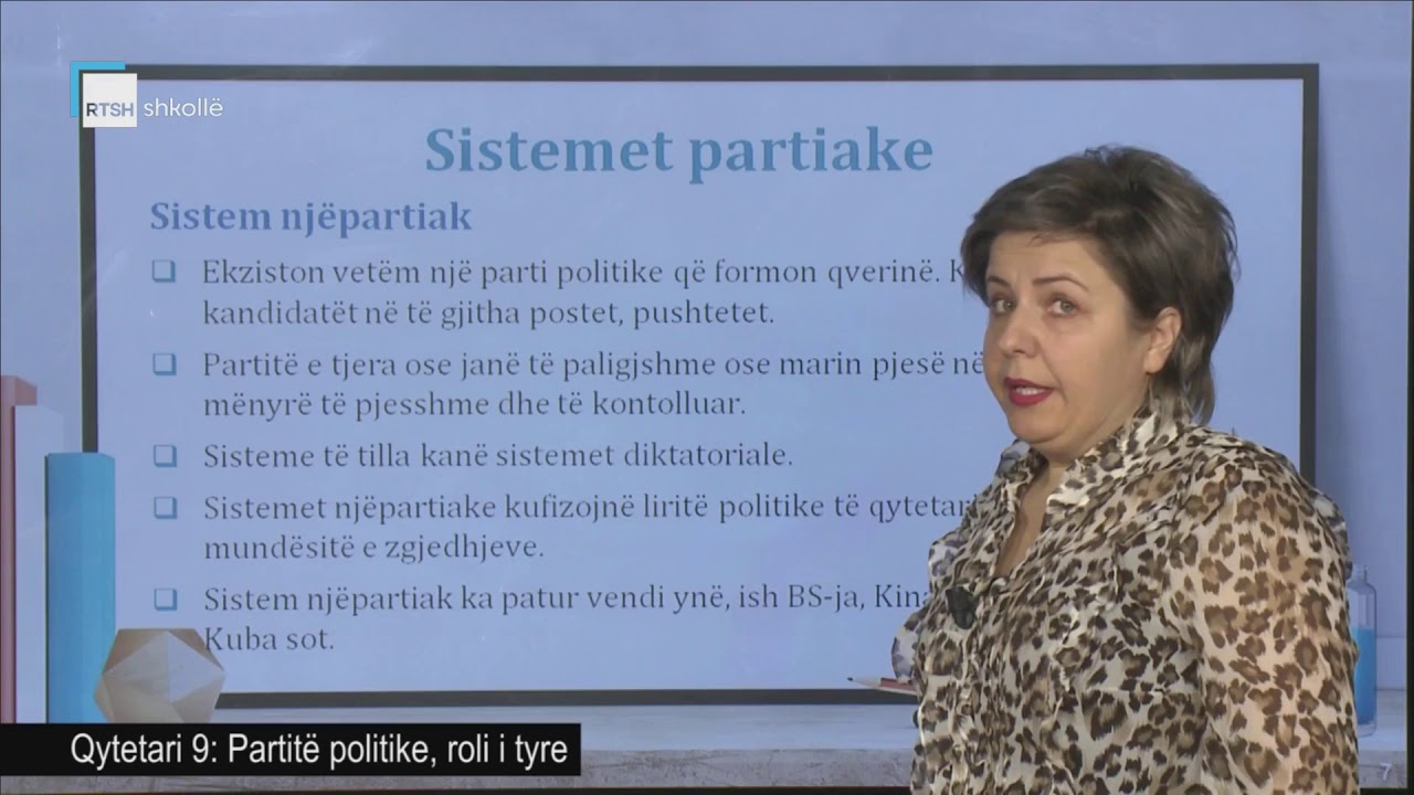 Qytetari 9 - Partit&euml; politike, roli i tyre