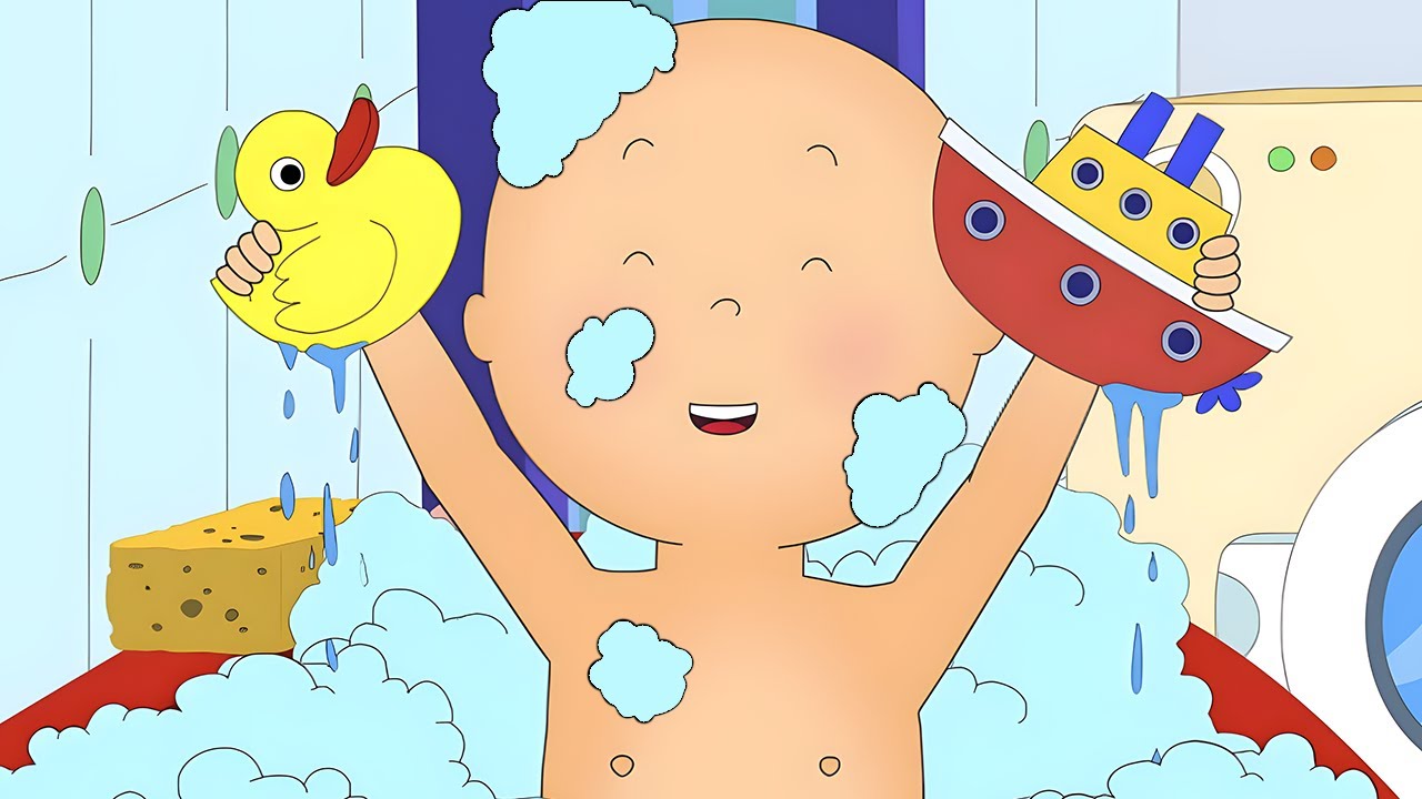 C'Est l'Heure du Bain! | Les Nouvelles Aventures de Caillou