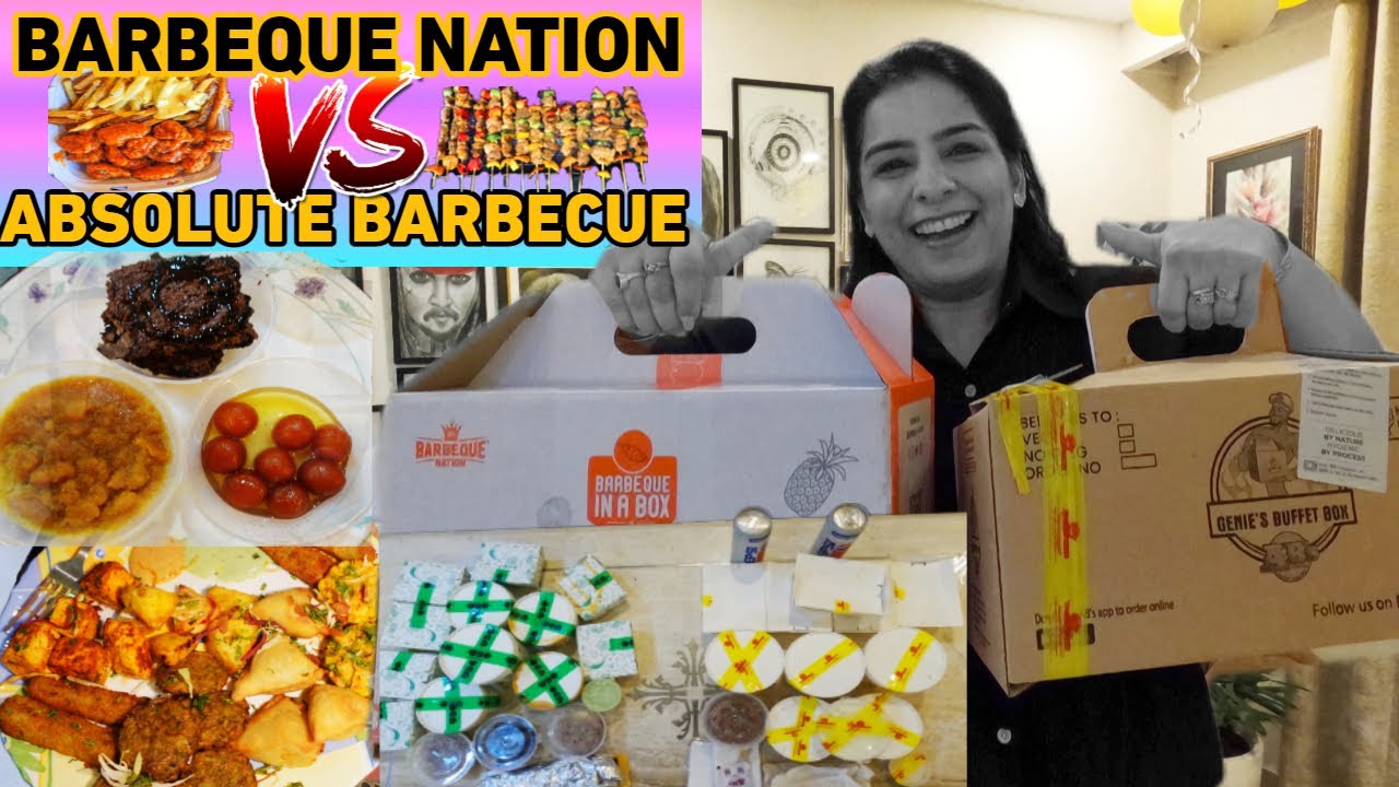 Barbeque Nation VS Absolute Barbecue - Veg Buffet Box |Unboxing and Honest Review #indiaekjannat