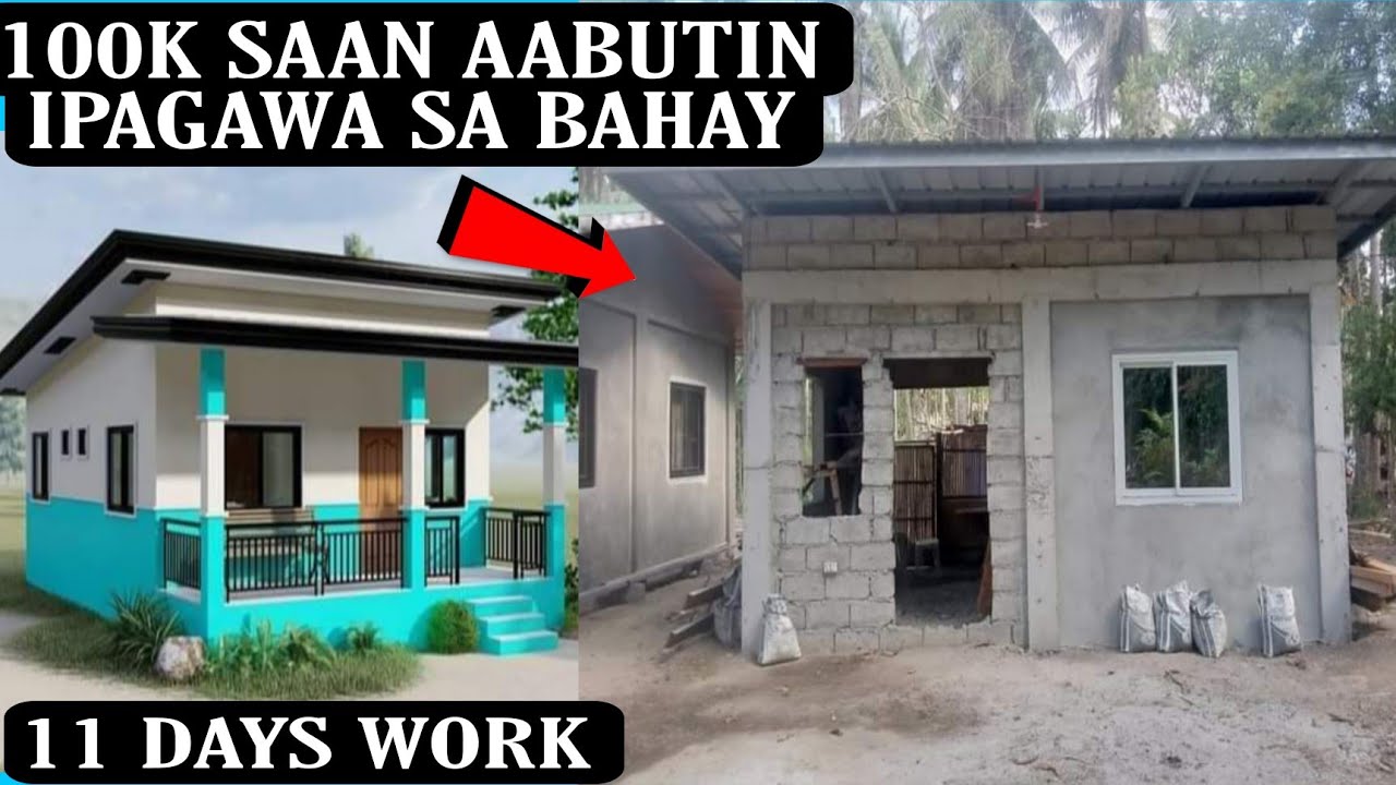 Saan aabut ang 100K BUDGET, full details materials kabuohang sukat 20x18, 11 days work House