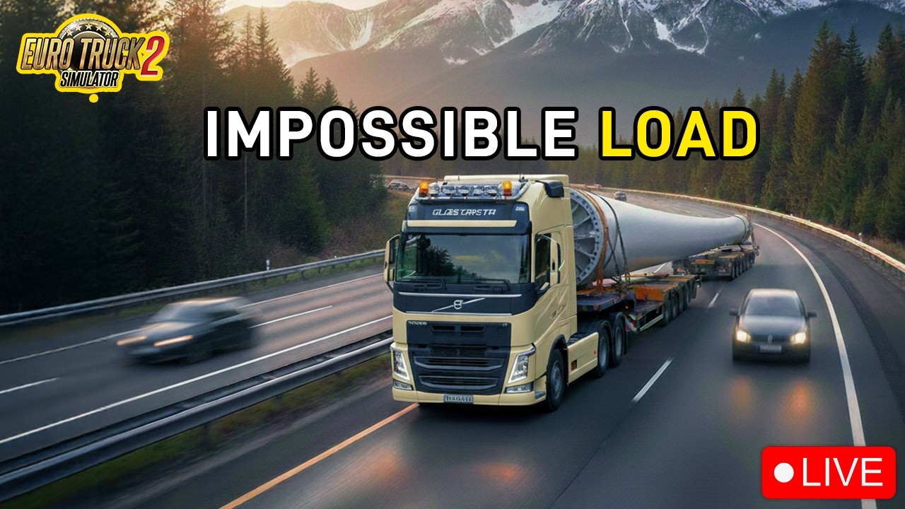 [ASMR] Dangerous Mountain Truck Driving 😱 | ETS2 LIVE | Shorts Feed #ets2 #ets2mods #shortsfeed