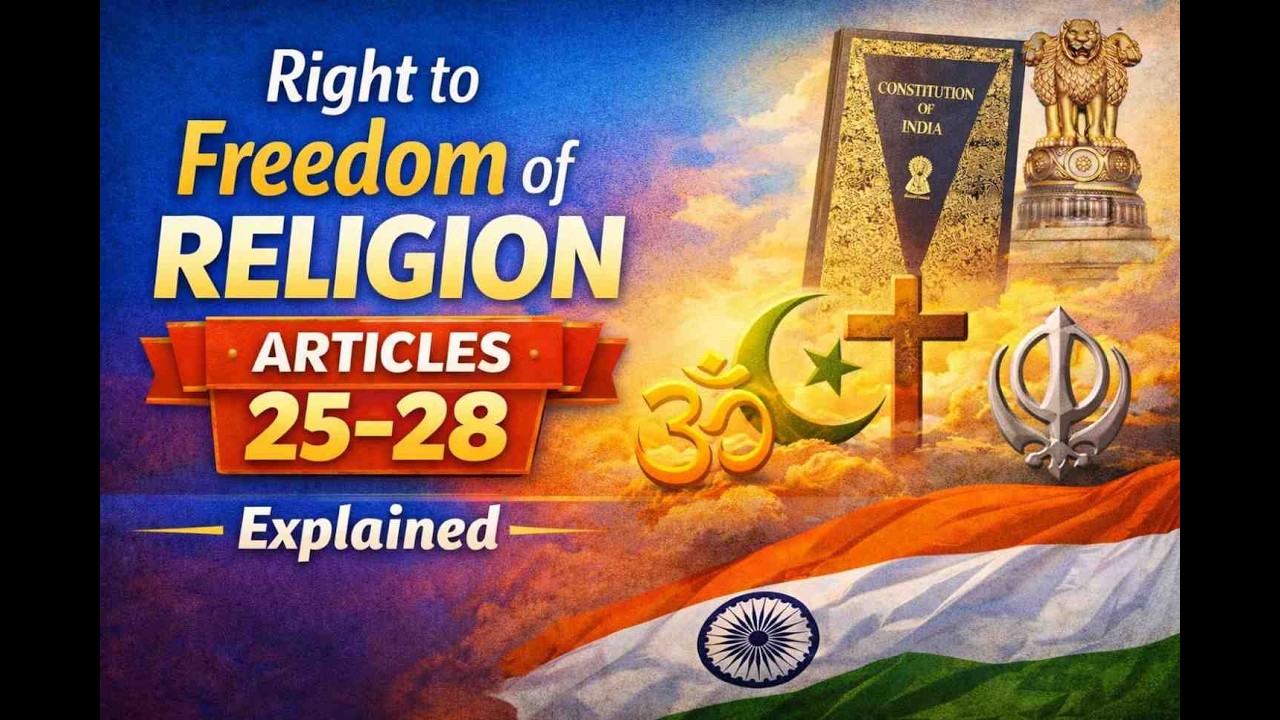 Right to Freedom of Religion : Article 25–28 | Fundamental Rights | Indian Constitution