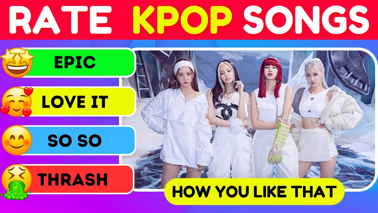 Rate The Kpop Song - KPOP SONGS TIER LIST 🤩 😵