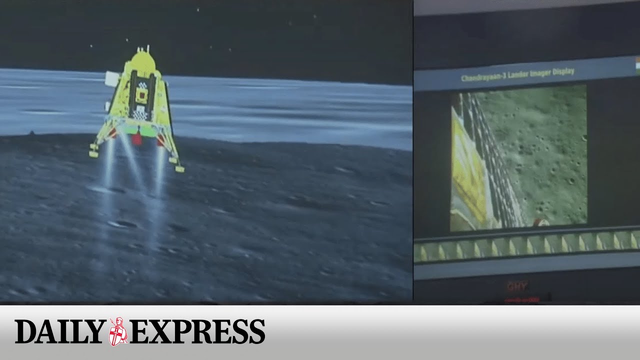 India lands spacecraft near Moon&rsquo;s south pole
