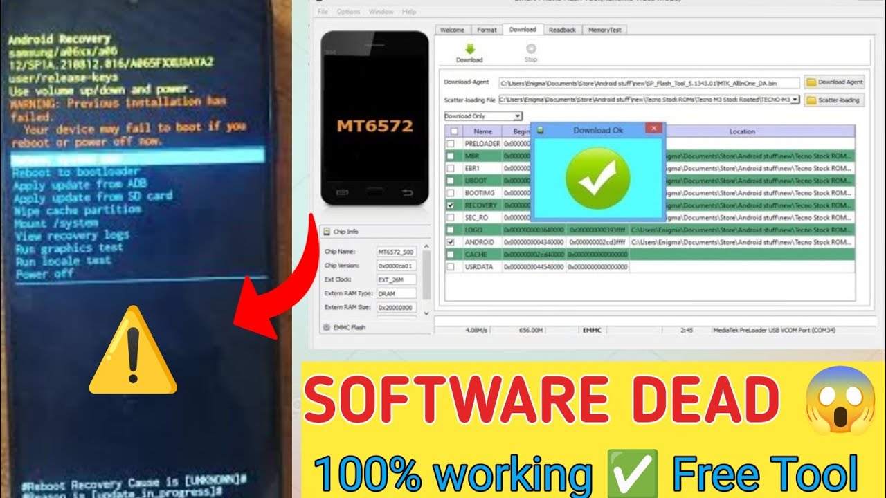 Software Dead Phone Repair Without Box | Free Tool New Method (Step by Step) Mtk Spd 