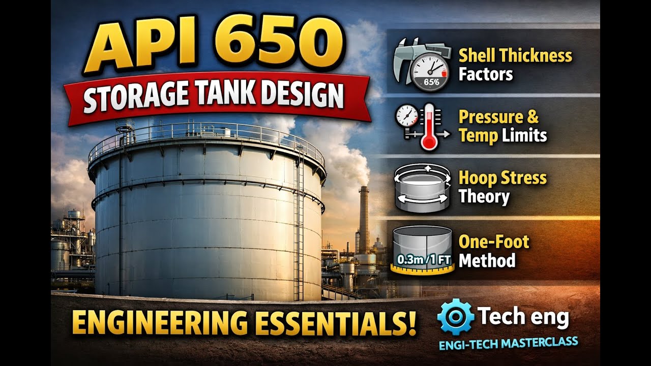 API 650 Storage Tank Design: Shell Thickness Calculation & The One-Foot Method