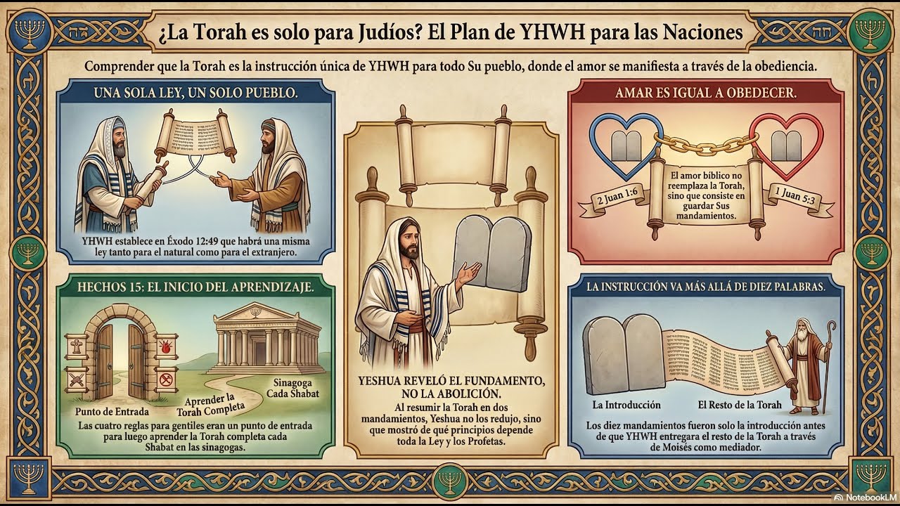 192 La Torah es para los Judios, pero los gentiles solo es amor, o 2 o 4 o 10 mandamientos, etc ?