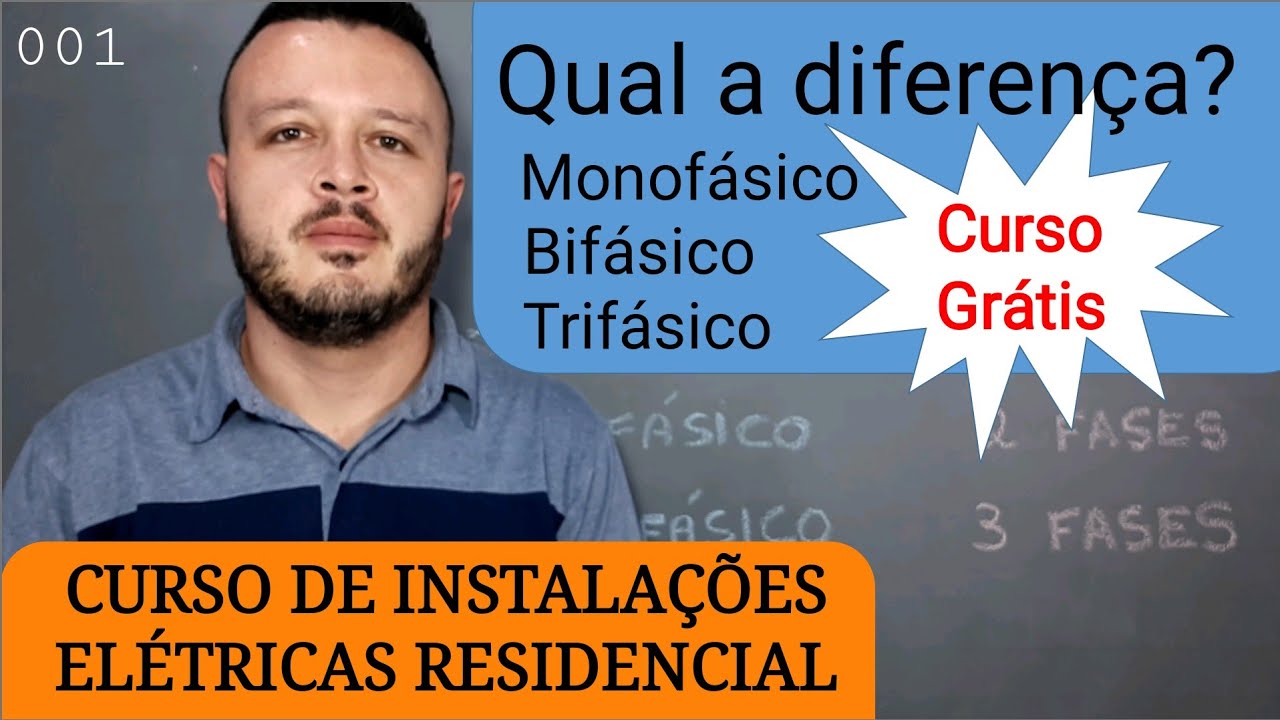 Curso Instalação Elétrica Residencial - 001 Qual a Diferença Monofásico, Bifásico, Trifásico