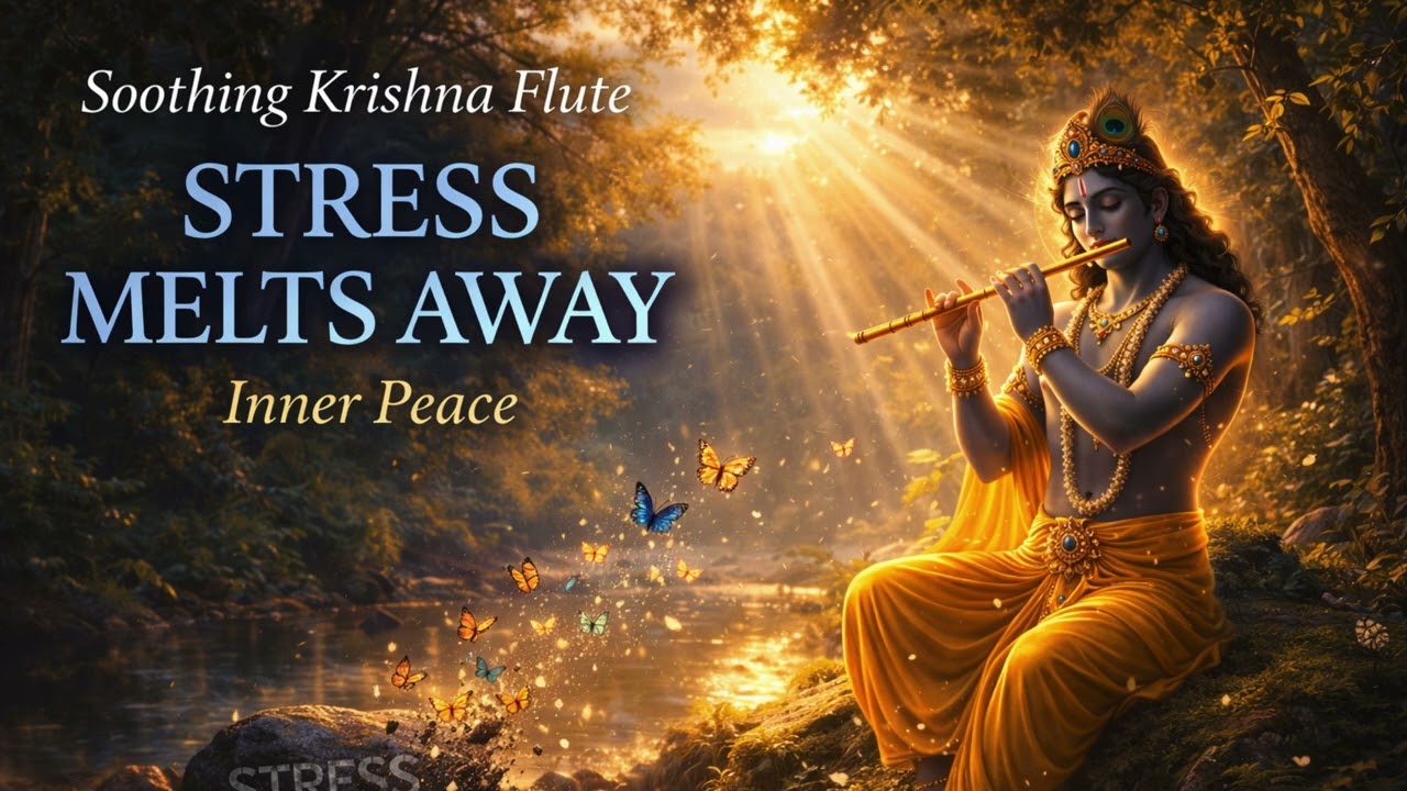 lord krishna flute music | relaxing meditation & mind peace
