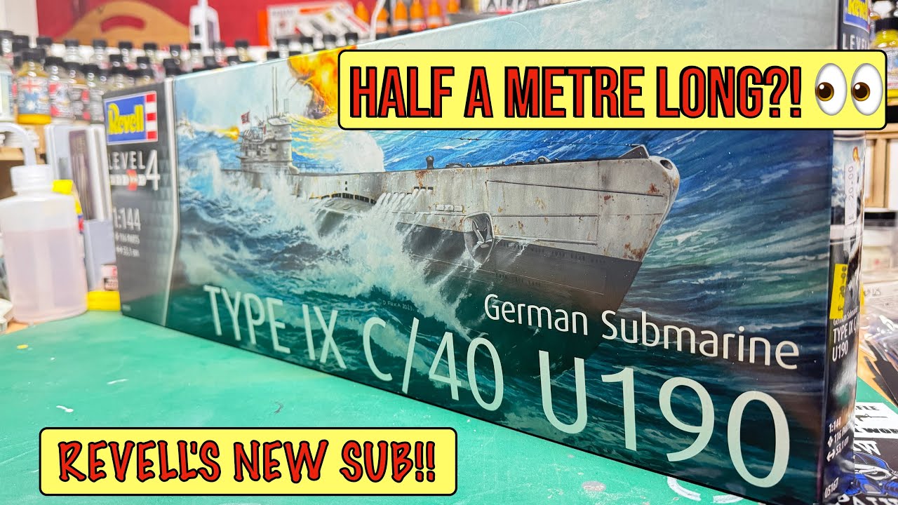 REVELL Type IX C/40 Submarine NEW TOOL 2024 Unboxing