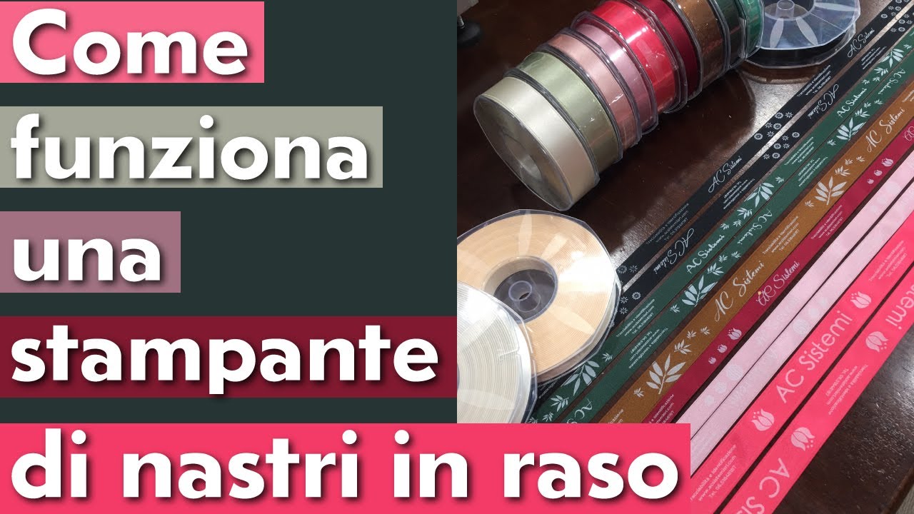 COME FUNZIONA UNA STAMPANTE DI NASTRI IN RASO