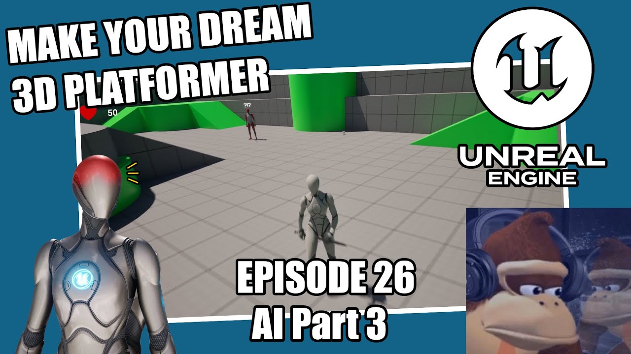 3D Platformer Tutorial in UE5 - Episode 26 - AI Part 3