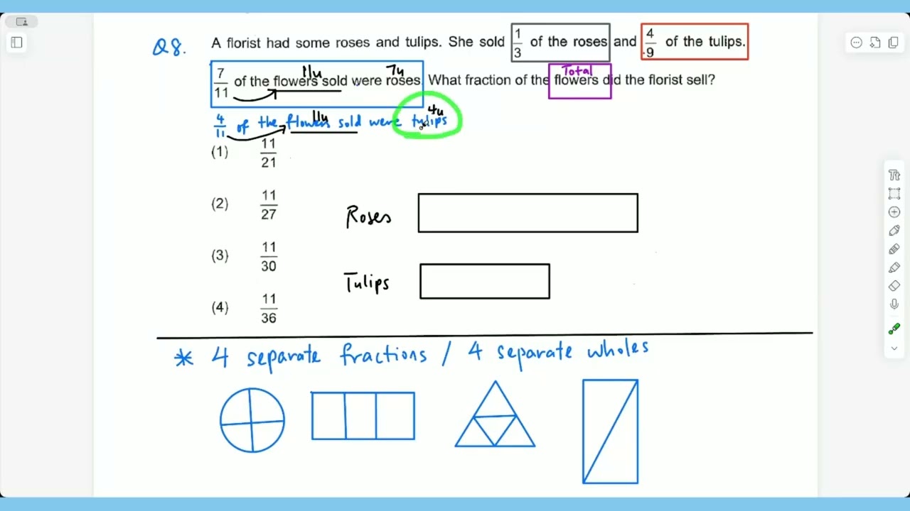 Fractions of Different Wholes | Primary 5 | Singapore PSLE Math