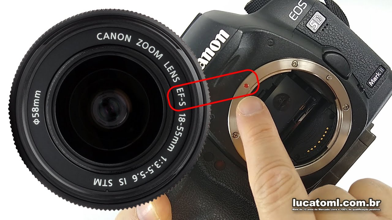 Veja como usar lente EFs em corpo Full Frame. APS-C EFS para FullFrame EF - Só p/ Canon EFs 18-55mm*