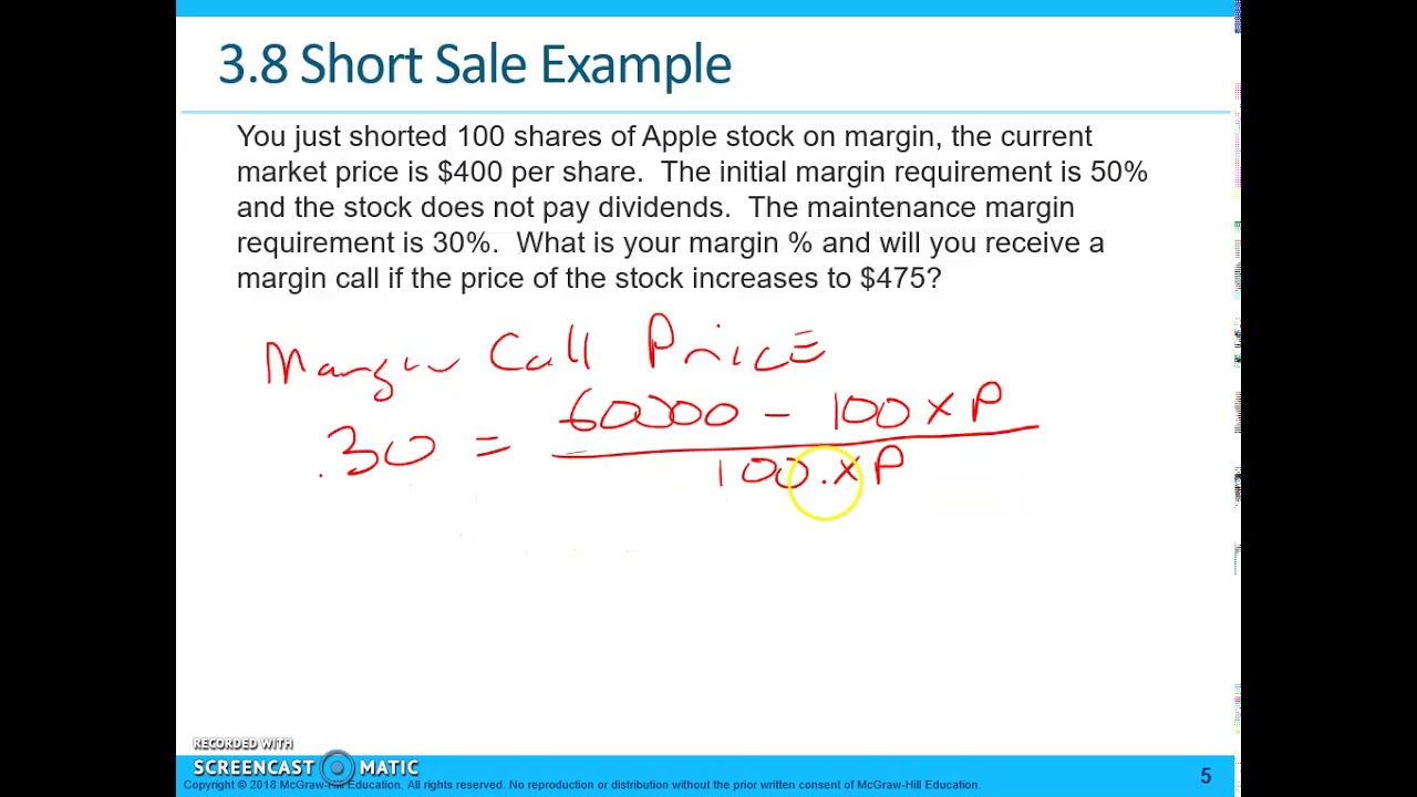 Essentials of Investments - Short Sales