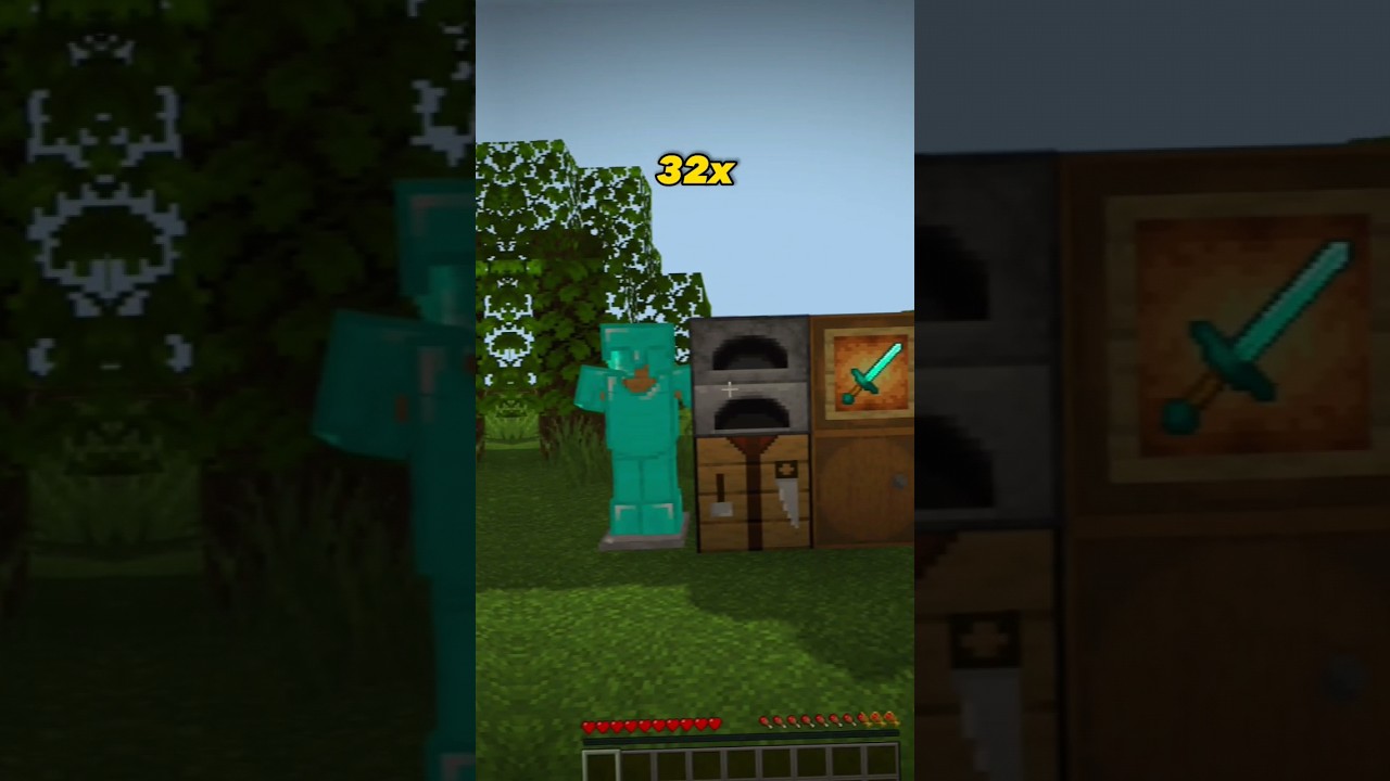 16x,32x,64x,128x texture pack #minecraft #minecraftsurvival