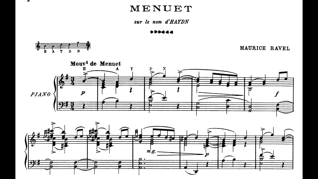 Ravel - Menuet sur le nom d'Haydn [Seong-Jin Cho]