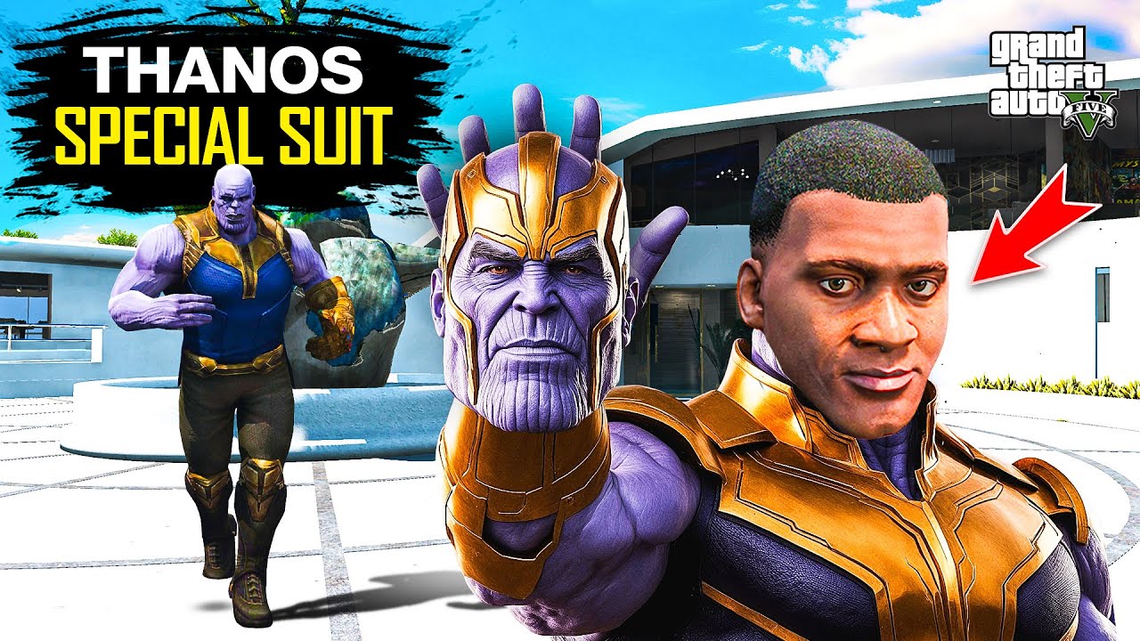 Shinchan & Franklin Stealing Thanos SPECIAL SUITE From Thanos In Gta 5