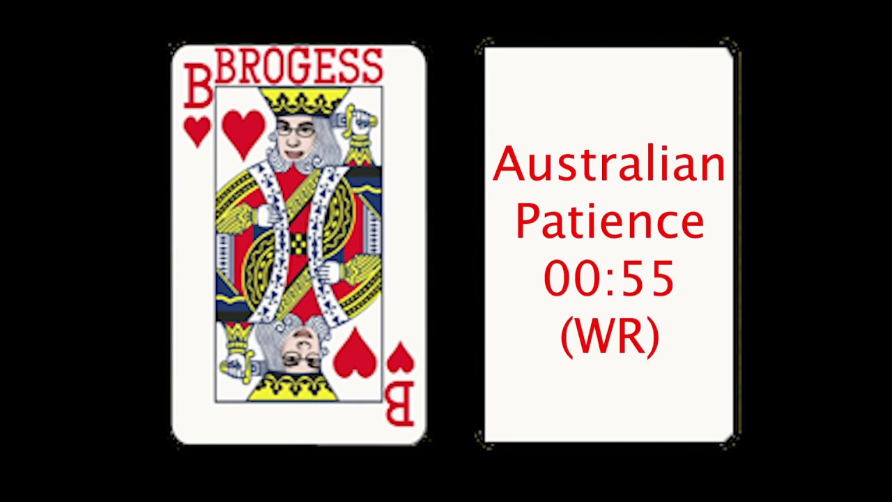 Australian Patience 0:55 (WR) World of Solitaire speedrun