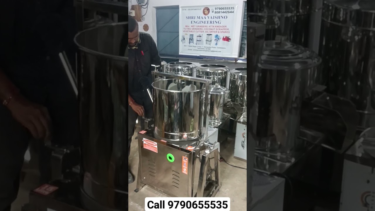 full stainless steel tilting grinder 15 litre capacity