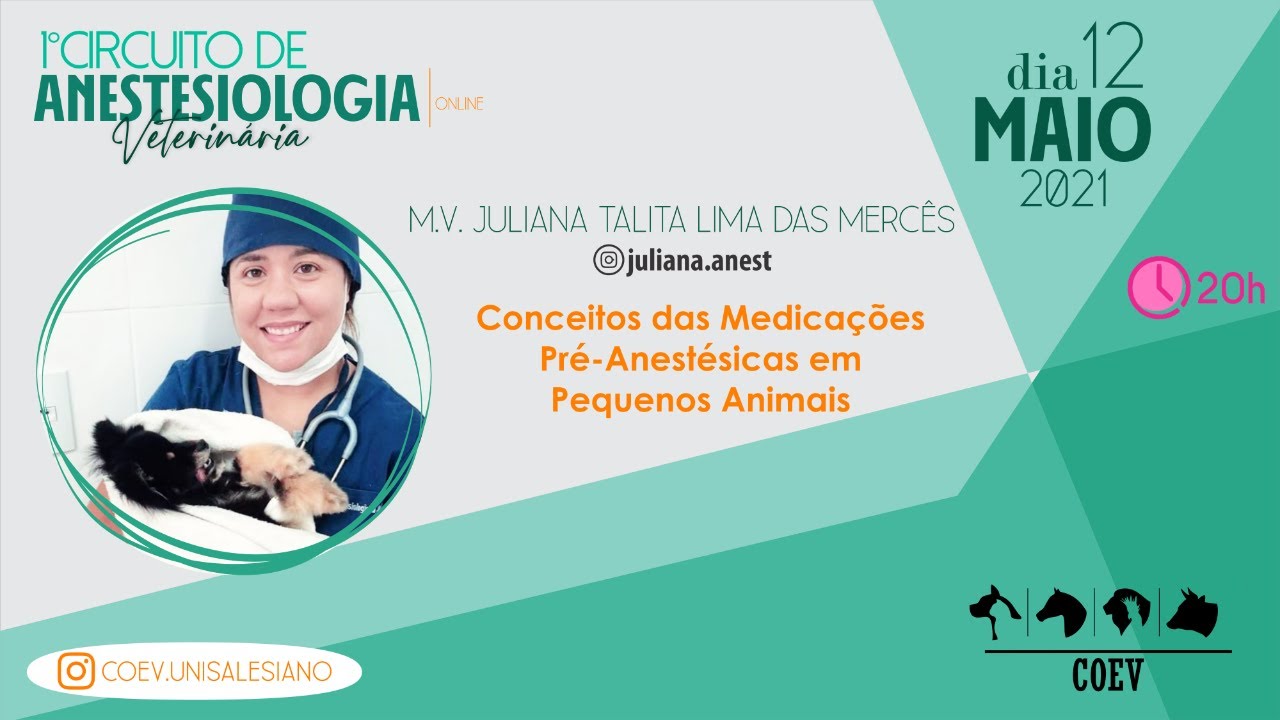 Conceitos das Medicações Pré-Anestésicas em Pequenos Animais.