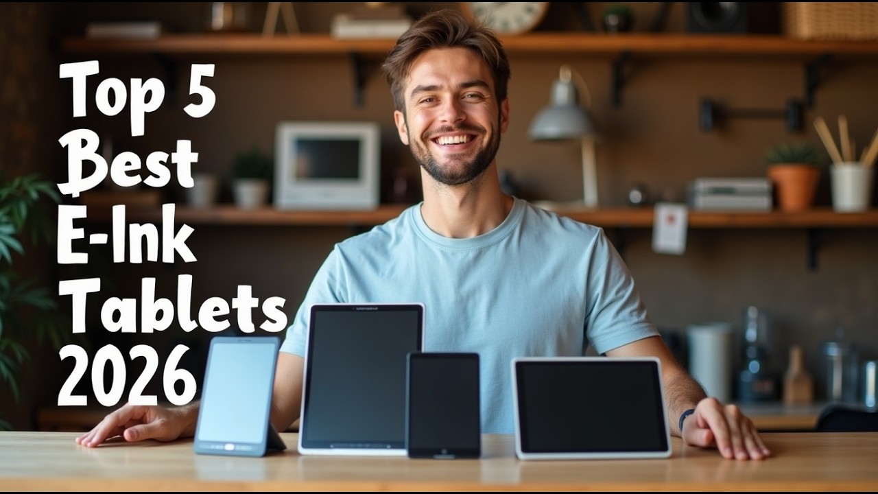 These 5 E-Ink Tablets in 2026 Feel Like Real Paper — The Best for Notes Reading and Productivity.