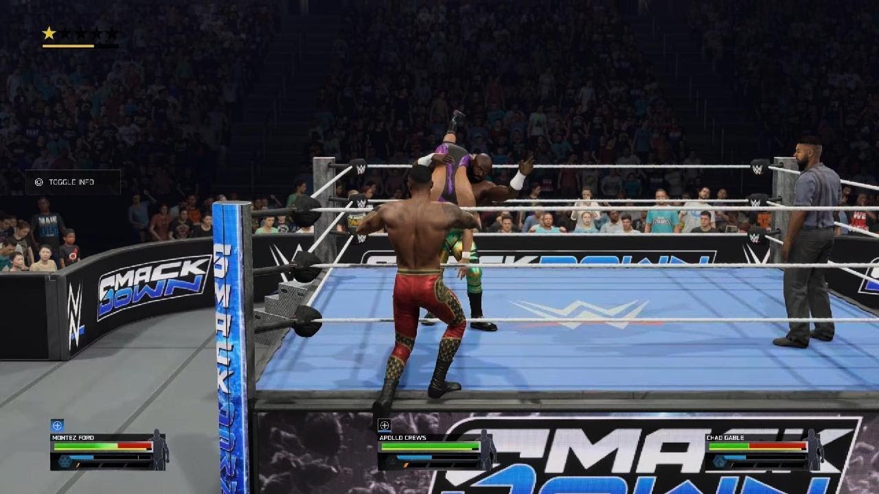 Montez Ford vs Apollo Crews vs Chad Gable royal rumble qual