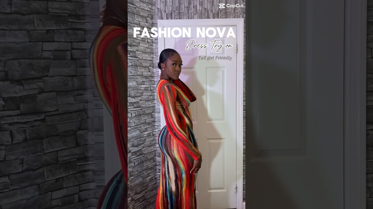 FASHION NOVA DRESS TRY ON HAUL ❣️TALL GIRL FRIENDLY 💕#haul #fashion #tallgirl #dress #tryon