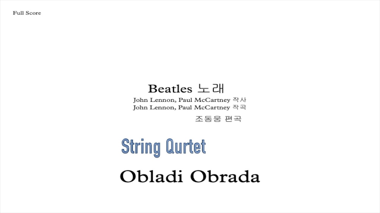 Obradi Obrada Strning Quartet Cover