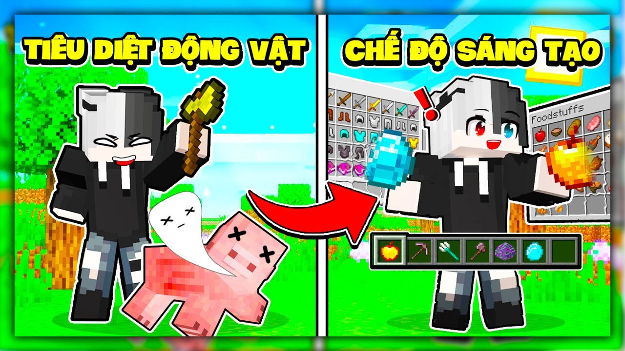 Minecraft nhưng Siro sẽ Gamemode 1 Khi Tiêu Diệt Được 1 Con Vật